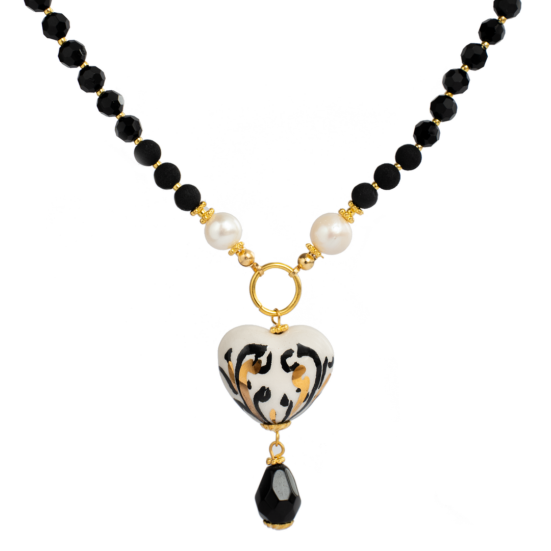 Collana cuore barocco image 0