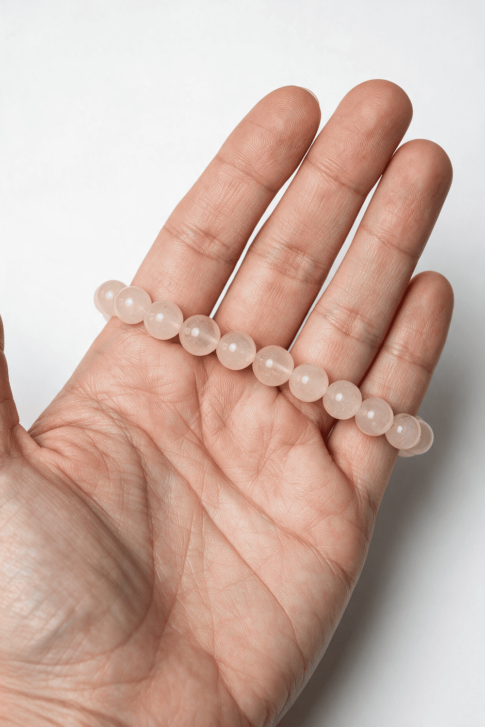 Bracciale Quarzo Rosa - Amore e Dolcezza